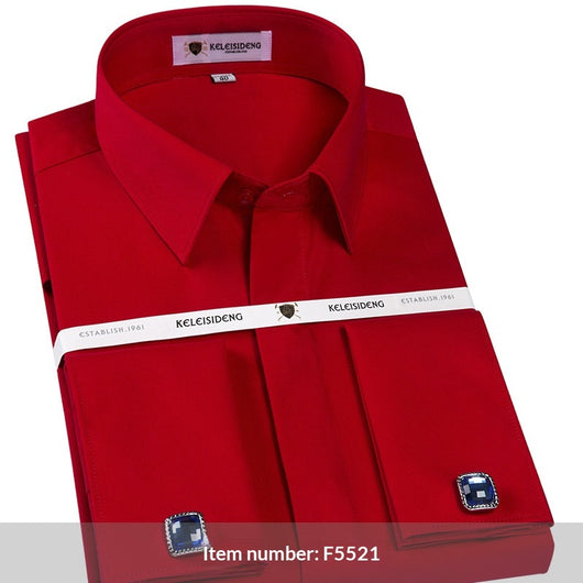 Gemelos Resistentes a Arrugas Estilo Francés para Camisas de Hombre - Image 4