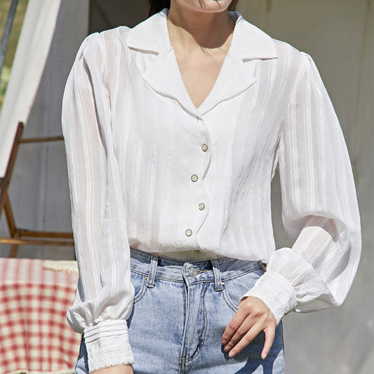 Camisa Casual con Textura de Diseño Exclusivo