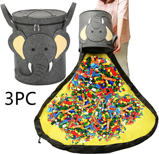 Bolsa de Almacenamiento 2 en 1 con Tapete de Juego y Cordón - Image 15