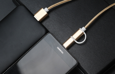 Cable Cargador Rápido 2 en 1 USB Type-C y Micro USB 100cm 2A para Huawei Mate y Honor - Image 6
