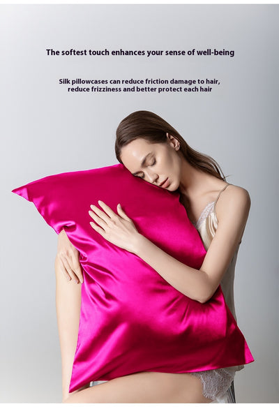 Funda de Almohada de Seda Doble Cara - Color Liso Individual - Image 23