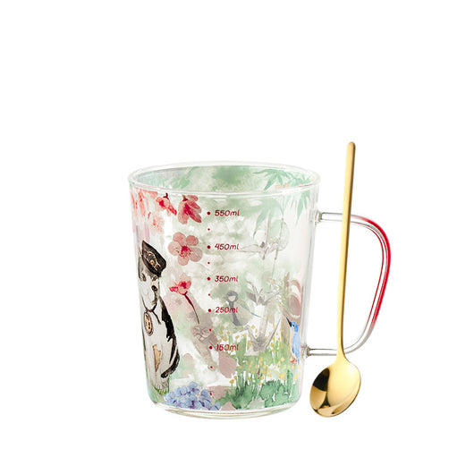 Taza de Vidrio Borosilicato Japonesa de Gran Capacidad con Cuchara Graduada - Image 10