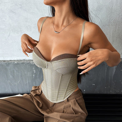 Camiseta Acolchada con Patrón Espiga para Mujer - Image 12