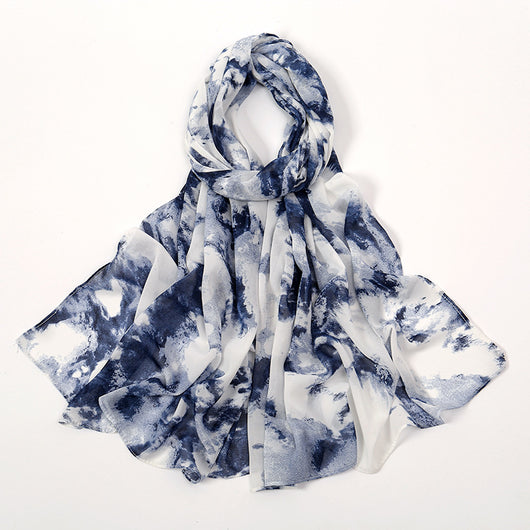 Pañuelo Ligero de Gasa Estampado Floral para Primavera y Verano - Image 39
