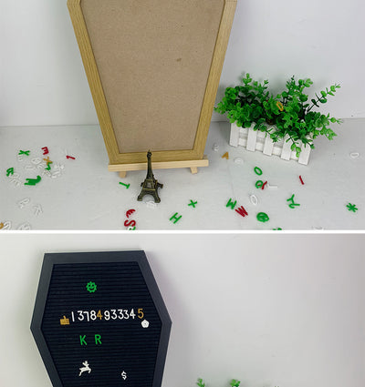 Pizarra Decorativa de Fieltro y Madera para Mensajes y Fotografía - Image 16