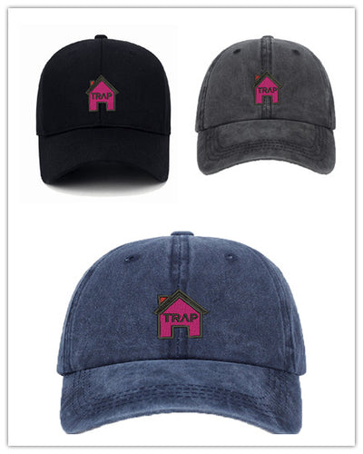 Gorra de Béisbol de Algodón Lavado con Bordado Trap House - Image 8