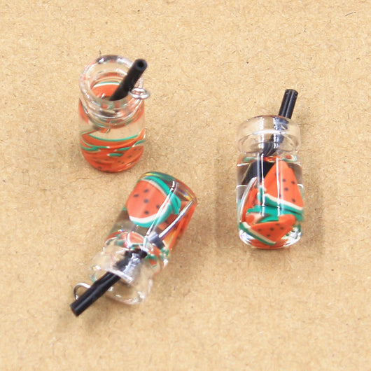 Botella de Cristal con Accesorios de Joyería DIY - Llavero Colgante - Image 12
