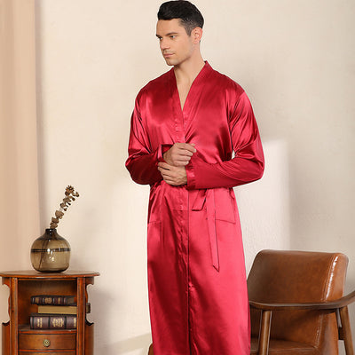 Bata Cardigan Ultradelgada para Hombre Talla Grande - Image 3