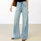 Jeans Rectos Holgados Efecto Vintage para Mujer