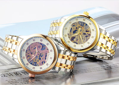 Reloj Mecánico Automático Luminoso de Acero Inoxidable con Diseño Hueco - Image 4