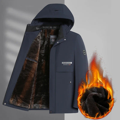 Abrigo Acolchado de Algodón para Papá - Chaqueta Cálida Otoño Invierno - Image 6