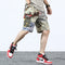 Shorts Camuflado con Detalles de Costura Personalizada