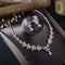 Conjunto de Collar y Aretes Mariposa con Circonitas Blancas para Novia