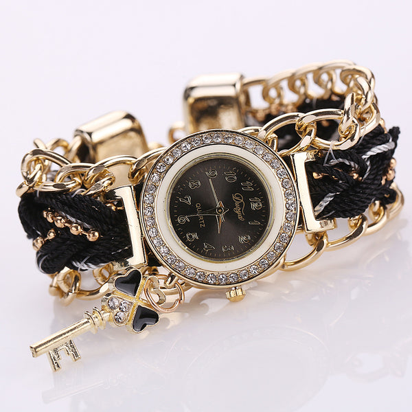 Reloj de Dama Estilo Étnico con Correa Tejida - Image 12