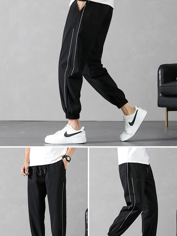 Pantalones Deportivos de Seda Helada - Capris Ajustados de 9 Puntos