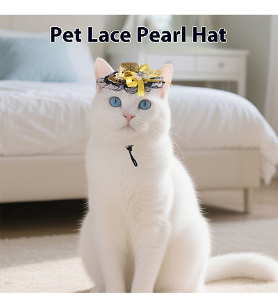 Sombrero de Encaje para Gatos - Accesorios para Sesiones Fotográficas y Disfraces - Image 16
