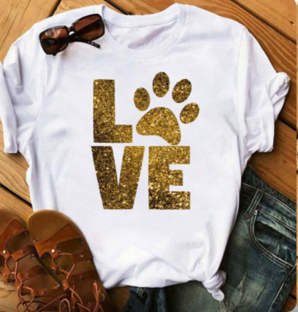 Blusa Estampado Leopardo con Labios LOVE - Manga Corta - Image 6