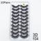 Set de 10 Pares de Pestañas Postizas Premium