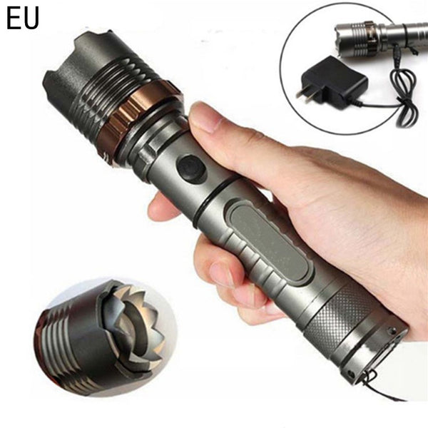 Linterna LED Táctica T6 de Aluminio con Enfoque Rotativo - Image 6