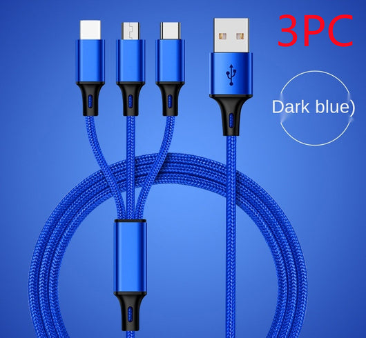 Cable de Datos Trenzado Triple 3 en 1 con Tres Conectores - Image 10