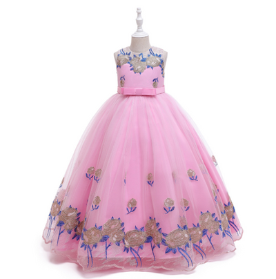 Vestido de Princesa Europeo Americano para Niñas - Disfraz de Concierto Piano - Image 7