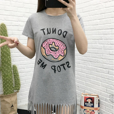 Vestido con Flecos y Estampado de Donas - Image 3