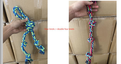 Juguete de Cuerda para Perros Grandes - Nudo Resistente para Tirar y Limpiar Dientes - Image 24