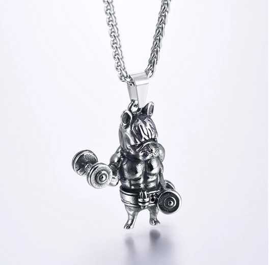 Cadena para Hombre Acero Inoxidable 316L Bulldog Francés Estilo Statement - Image 3