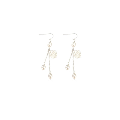 Aretes de Perla de Agua Dulce Camelia Elegantes - Image 5