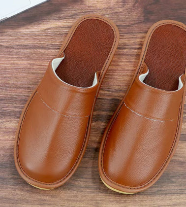 Pantuflas de Cuero Baotou para Casa - Comodidad Premium - Image 10