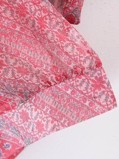 Camisa Suelta de Manga Corta con Solapa - Image 10