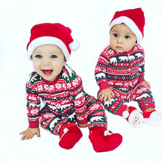 Mameluco Navideño para Bebé con Diseño Cuadros y Motivo Santa - Image 4