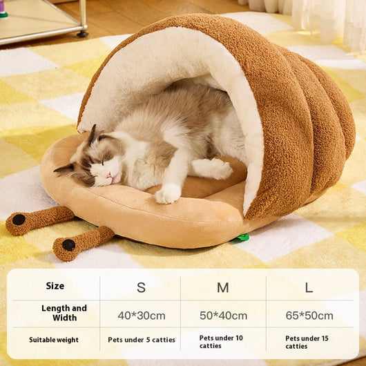 Cama Térmica Semicerrada para Gatos - Nido Acogedor tipo Caracol - Image 7