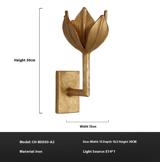 Lámpara de Pared Floral Montaje Suave para Escaleras Modernas - Image 10