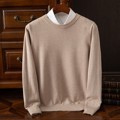 Suéter Holgado de Cuello Redondo para Hombre - Manga Larga Casual y Profesional - Image 9