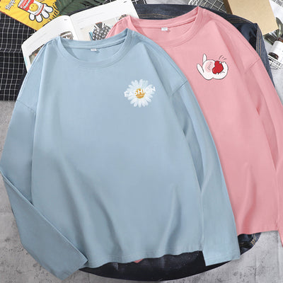 Camiseta de Algodón de Manga Larga para Mujer - Image 35
