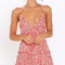 Vestido Floral Escotado con Espalda Abierta