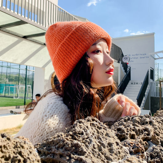 Conjunto de Gorro y Bufanda de Lana con Pelaje de Conejo - Image 28