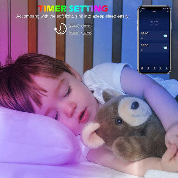 Tira de Luz LED Inteligente con Bluetooth para Ambiente