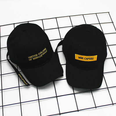 Gorra de Béisbol Estilo Coreano con Bordado de Letras y Visera Curva - Image 3