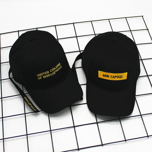 Gorra de Béisbol Estilo Coreano con Bordado de Letras y Visera Curva - Image 3