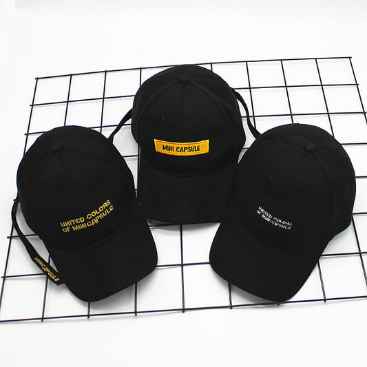 Gorra de Béisbol Estilo Coreano con Bordado de Letras y Visera Curva - Image 2