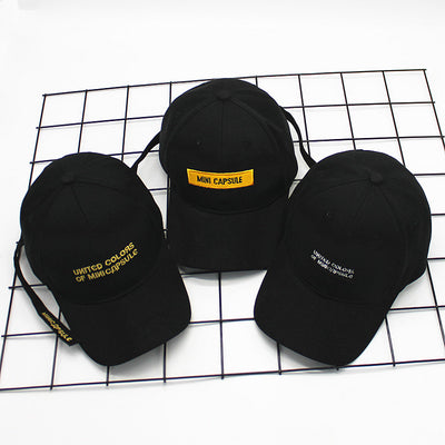 Gorra de Béisbol Estilo Coreano con Bordado de Letras y Visera Curva - Image 2