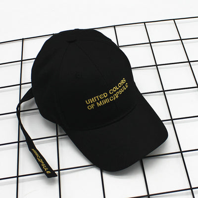 Gorra de Béisbol Estilo Coreano con Bordado de Letras y Visera Curva - Image 9