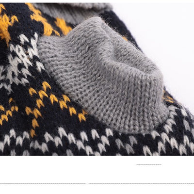 Suéter para Gato Multicolor con Cuello Solapa - Diseño Casual - Image 2