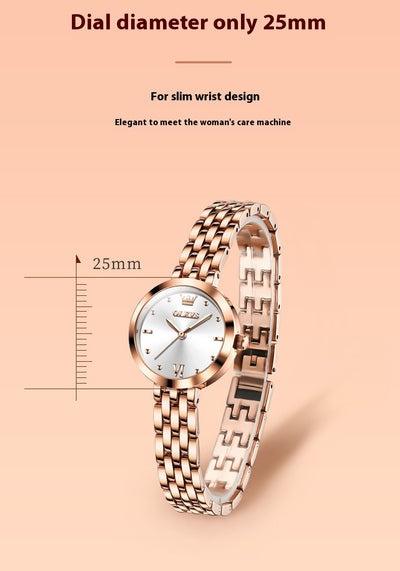 Reloj de Cuarzo Resistente al Agua para Mujer - Diseño Elegante y Simple - Image 18