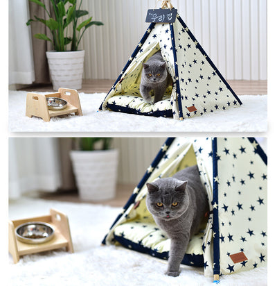 Casa Portátil Lavable para Mascotas - Cama y Juguetero para Perros y Gatos - Image 5