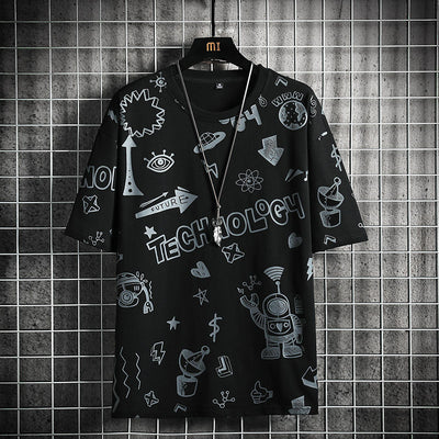 Playera Manga Corta Tendencia para Adolescentes - Image 2