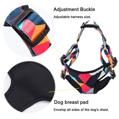 Arnés de pecho para perros con cuerda de tracción - Image 3