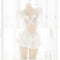 Conjunto de Lencería Pearl Sweetheart con Falda